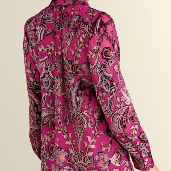 Soft Surroundings Bellarosa Velvet Tunic Large New - Picture 4 of 8